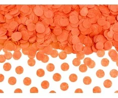 Konfeti apvalūs oranžiniai 15g