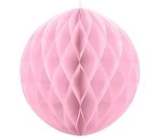 Party Deco Korėtas apvalus papuošimas 30cm 1 vnt rožinis