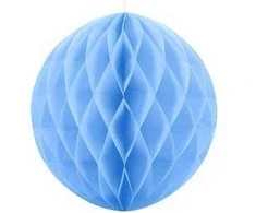 Party Deco Korėtas apvalus papuošimas 30cm 1 vnt tamsiai melsvas