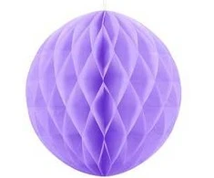 Party Deco Korėtas apvalus papuošimas 40cm 1 vnt violetinis