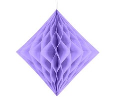 Party Deco Korėtas rombas 30cm 1 vnt violetinis