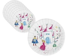 Lėkštutės vienkartinės popierinės "Princesės" 23 cm 8 vnt