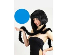 Marabou plunksnos 180cm mėlynos