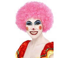 Perukas "Crazy clown" rožinis