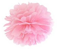Party Deco Pomponas rožinis 35 cm