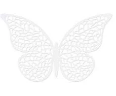 Popierinė dekoracija "Drugelis" 8*5cm 10 vnt