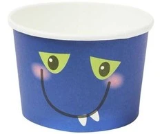 Popieriniai dideli puodeliai "Monster" 8vnt