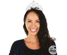 Princesės karūnėlė-tiara sidabrinė