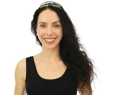Princesės metalinė karūnėlė-tiara