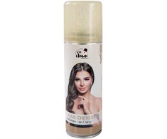 Purškiamas plaukų lakas - blizgučiai auksiniai 125 ml