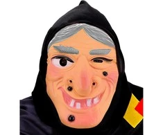 Raganos plastikinė kaukė su gobtuvu