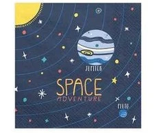Party Deco Servetėlės 3 sluoksnių "Space adventure"