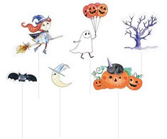 Smeigtukai tortui šventiniai "Halloween" 6 vnt
