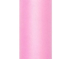 Party Deco Tiulinis audinys šviesiai rožinis 0,15x9m