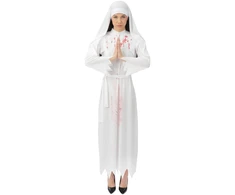 Vienuolės kraujuotas kostiumas baltas L/XL