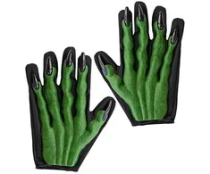 Žalios 3D raganos pirštinės