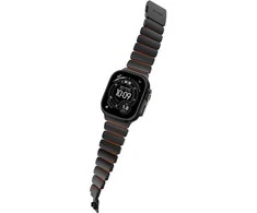 Apyrankė Nomad Stratos Band, juodas titanium, ultra oranžinis FKM - AW 45/46/49mm