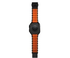 Apyrankė Nomad Stratos Band, juodas titanium, ultra oranžinis FKM - AW 45/46/49mm