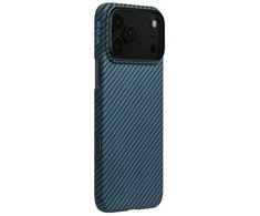 Dėklas Pitaka Ultra-Slim Case, Mėlyna/Pilkas - iPhone 17 Pro Max