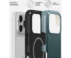 Blueo Burga Tough Magsafe dėklas, juodas su išpjova - iPhone 17 Pro