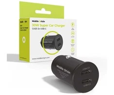 Automobilinis įkroviklis Mobile Origin 30W Super Car Charger CA20 - 2x USB-C