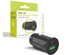 Automobilinis įkroviklis Mobile Origin 30W Super Car Charger CA19 - USB-C, USB-A