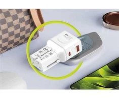 Įkroviklis Mobile Origin 35W Travel Adapteris, EU/US/UK/AU PW25, baltas