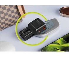 Įkroviklis Mobile Origin 35W Travel Adapteris, EU/US/UK/AU PW25, juodas