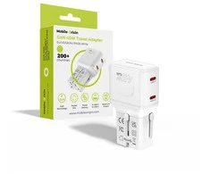Įkroviklis Mobile Origin 45W Travel Adapteris, EU/US/UK/AU PW26, baltas