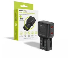 Įkroviklis Mobile Origin 45W Travel Adapteris, EU/US/UK/AU PW26, juodas