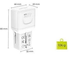 Įkroviklis Mobile Origin 45W Travel Adapteris, EU/US/UK/AU PW26, baltas