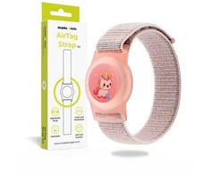 Dėklas Mobile Origin AirTag Strap, pink unicorn