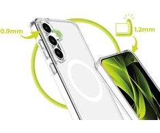 Cases And Covers „Alza Mobile Origin Easy“ dėklas, „MagSafe“, Skaidrus – „Samsung Galaxy S25 FE“