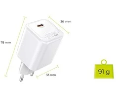 Įkroviklis Mobile Origin GaN 67W Super Charger Single USB-C PW6