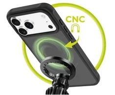Mobile Origin hibridinis „MagSafe“ dėklas, matinis juodas – „iPhone 17 Pro Max“
