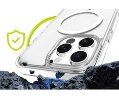 Mobile Origin hibridinis „MagSafe“ dėklas, skaidrus – „iPhone 16 Pro Max“