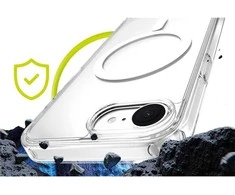 Mobile Origin hibridinis „MagSafe“ dėklas, skaidrus – „iPhone 16e“