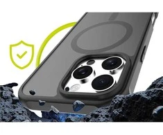 Mobile Origin hibridinis „MagSafe“ dėklas, matinis juodas – „iPhone 16 Pro Max“