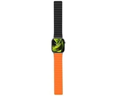 „Mobile Origin“ magnetinis laikrodžio dirželis II, oranžinis/juodas – „Apple Watch“ 49 mm / 46 mm / 45 mm / 44 mm