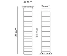 Mobile Origin magnetinis laikrodžio dirželis II, žalias/juodas – „Apple Watch“ 49 mm / 46 mm / 45 mm / 44 mm