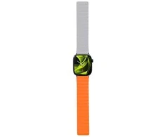 Mobile Origin Magnetinis laikrodžio dirželis II, oranžinis/pilkas - Apple Watch 49mm/46mm/45mm/44mm