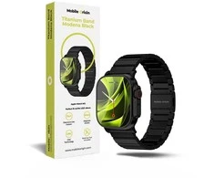 Mobile Origin Titanium Band Modena, juodas - Apple Watch Ultra 49mm