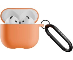 „Native Union Active dėklas“ silikoninis apsauginis dėklas „AirPods 4“, abrikoso spalvos