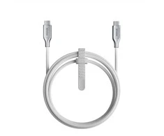 Nomad Kevlaro laidas, USB-C į USB-C, 1.5m, baltas