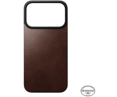 Dėklas Nomad magnetinis odinis dėklas, kaimiško stiliaus rudas (Horween), Magsafe - iPhone 17 Pro