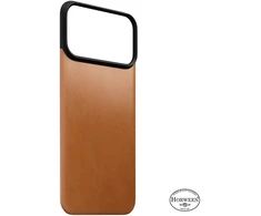 Dėklas Nomad Magnetinė odinė nugarėlė, balno spalvos (Horween), Magsafe - iPhone 18 Pro Max/17 Pro Max