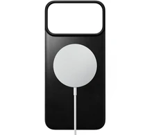 Dėklas Nomad Magnetinė odinė nugarėlė, juoda (Horween), su MagSafe - iPhone 18 Pro Max/17 Pro Max