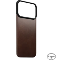 Dėklas Nomad Magnetinė odinė nugarėlė, sendinta ruda (Horween), su MagSafe - iPhone 18 Pro/17 Pro