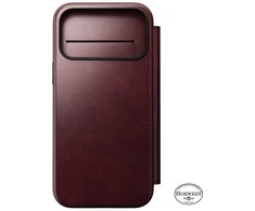 „Nomad Modern“ odinis dėklas, bordo spalvos („Horween“) – „iPhone 17 Pro Max“
