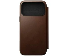 „Nomad Modern“ odinis dėklas, rudas – „iPhone 17 Pro Max“